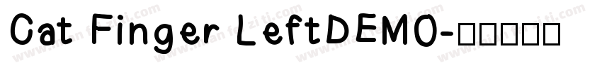 Cat Finger LeftDEMO字体转换
